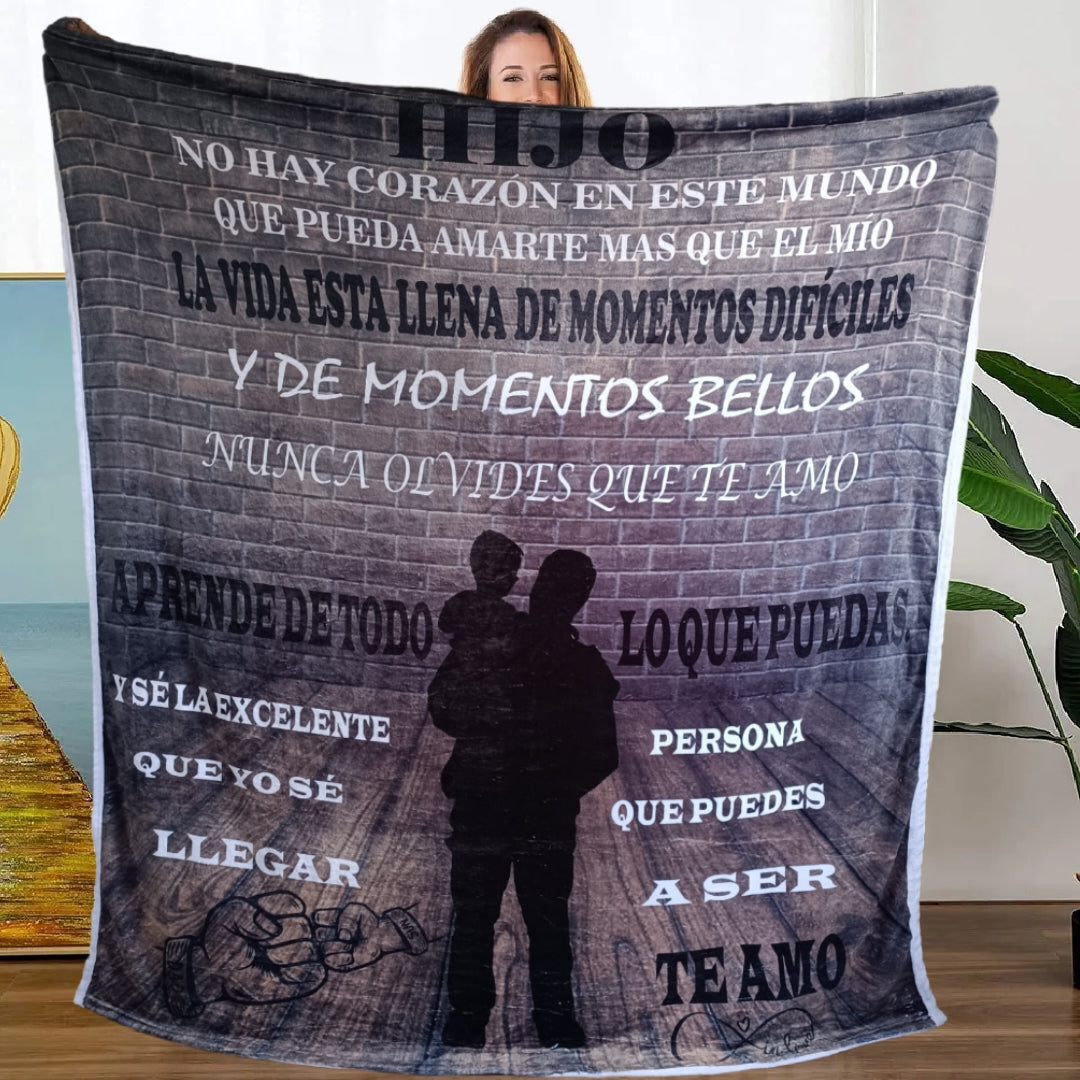 Manta de Vínculo paterno Único para mi amado hijo