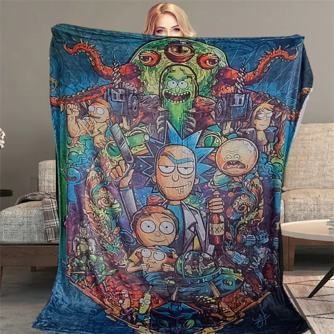 Abraza el Caos con Estilo! La Manta Exclusiva de Rick y Morty te Espera