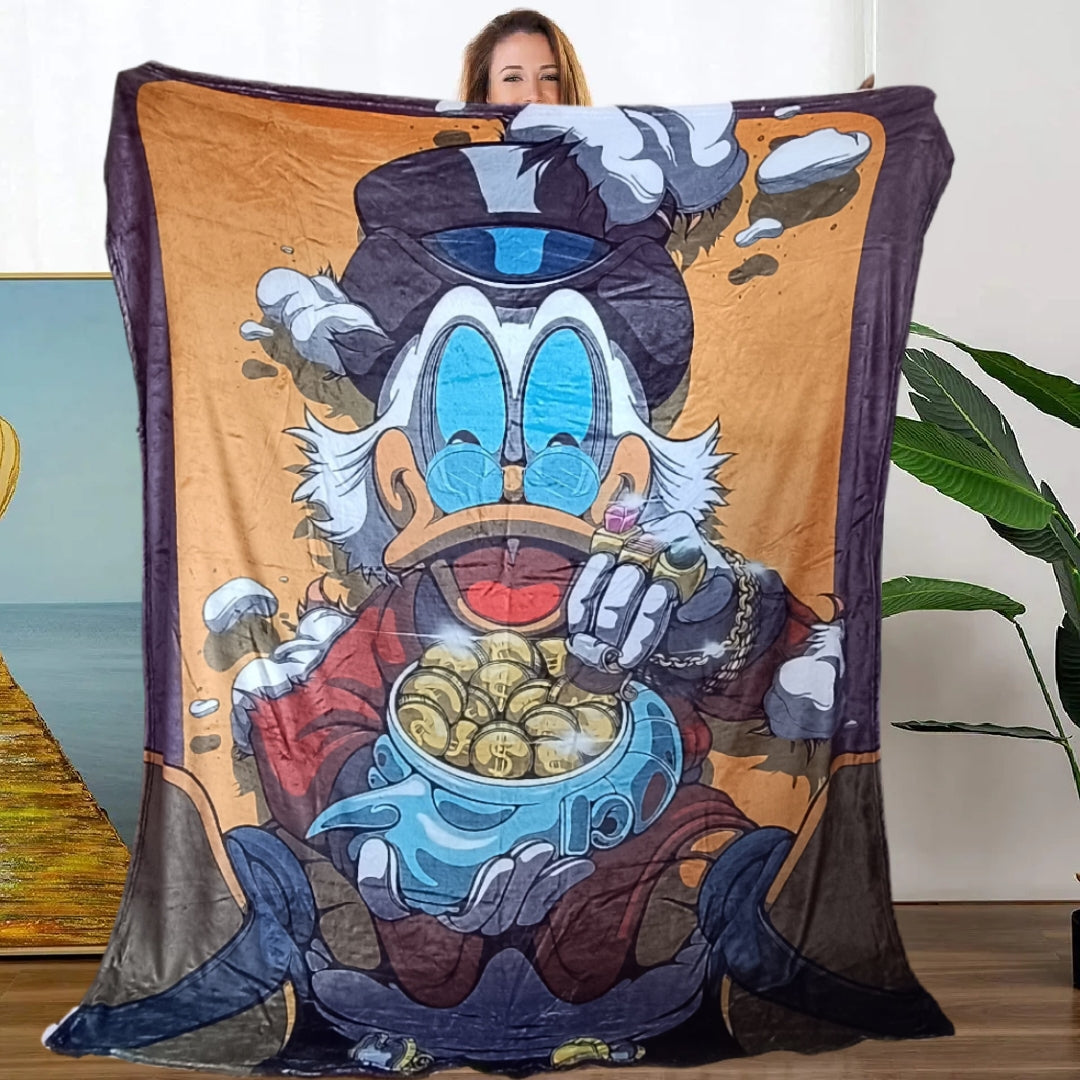 Haz de tus Noches un Tesoro con la Manta Personalizada del Pato Tío Rico