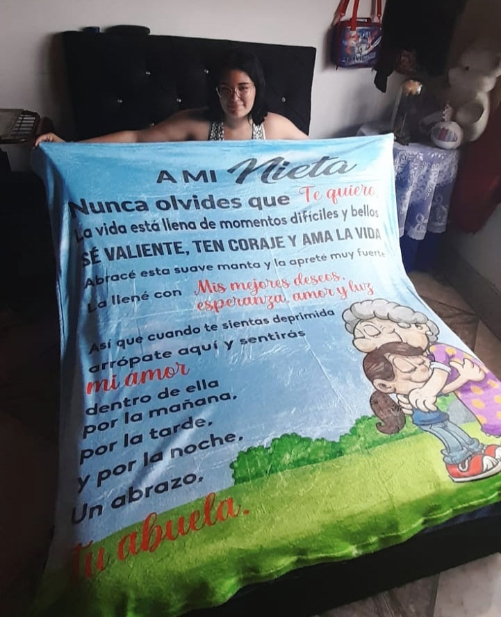 EL MEJOR DETALLE PERFECCIONADO PARA MI NIETA MANTA SUAVE😍
