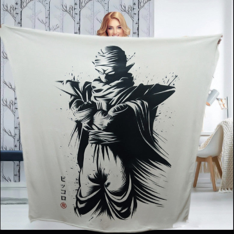 Envuélvete en la suavidad de Piccolo: Consigue tu manta personalizada de Dragon Ball hoy mismo