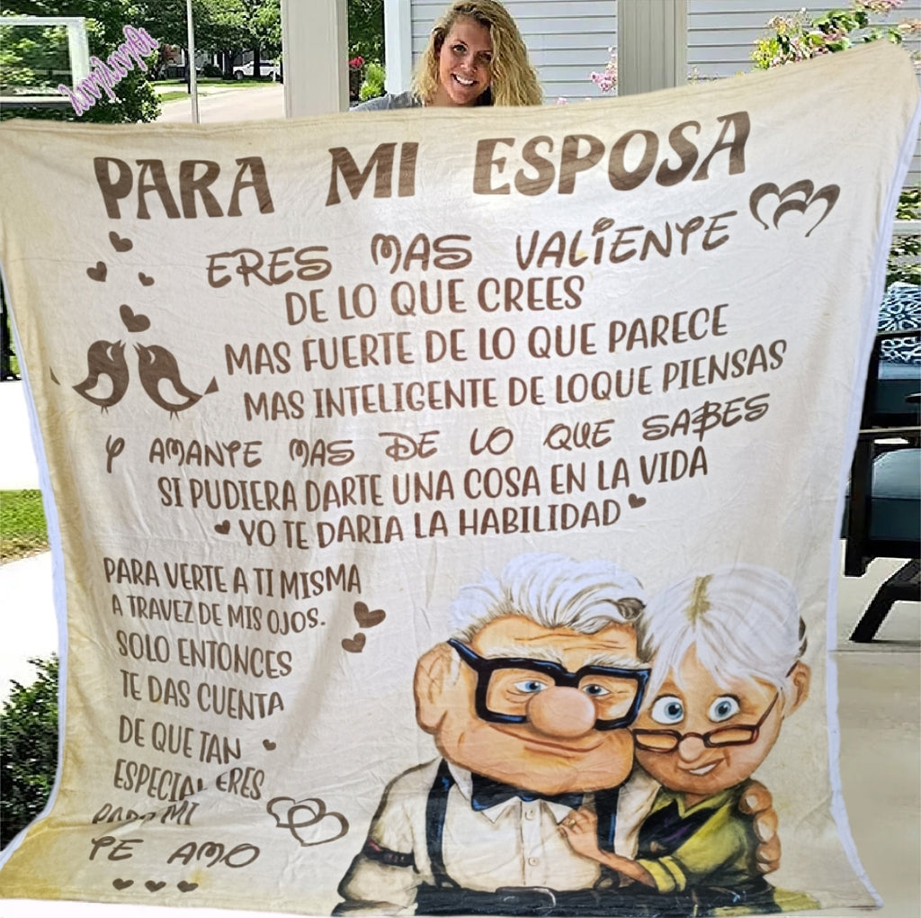 Envuelve a tu esposa en amor y calidez con nuestra manta personalizada