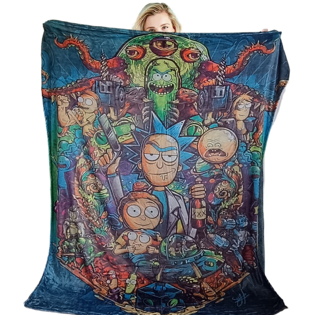 Abraza el Caos con Estilo! La Manta Exclusiva de Rick y Morty te Espera