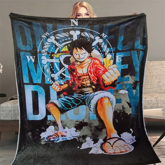 Navega en un mar de comodidad: Manta Personalizada de Luffy, Hecha para Soñadores.