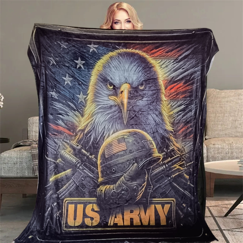 Crea tu Propio Nido de Comodidad con nuestra Manta Exclusiva del Águila Armada!