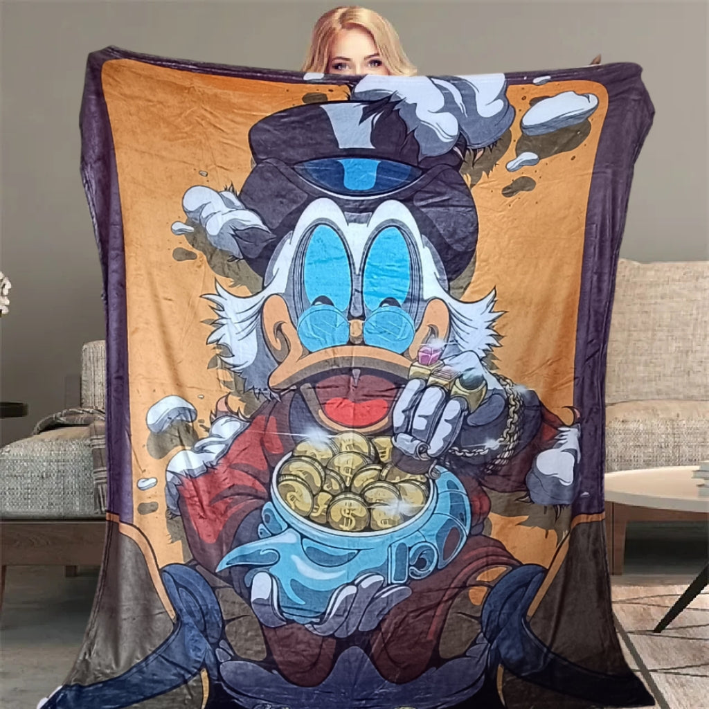 Haz de tus Noches un Tesoro con la Manta Personalizada del Pato Tío Rico