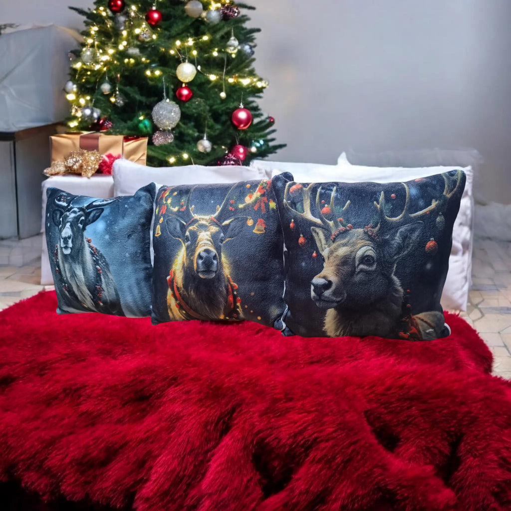 Cojín Navideño TRIO UltraSuave - DecorSoft Luxe