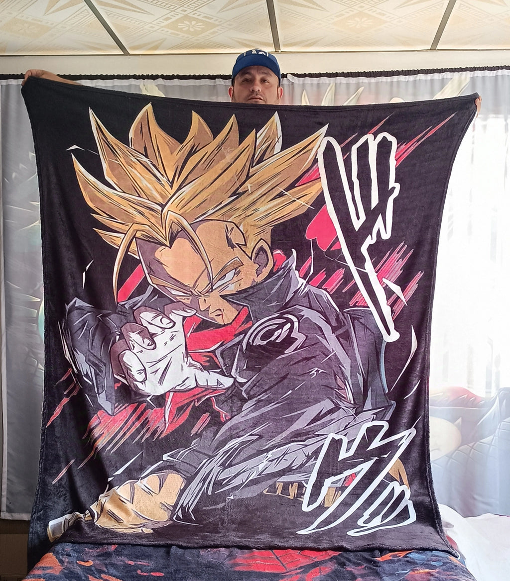 Cobija Manta Trunks del Futuro Confort y Pasión por Dragon Ball Z