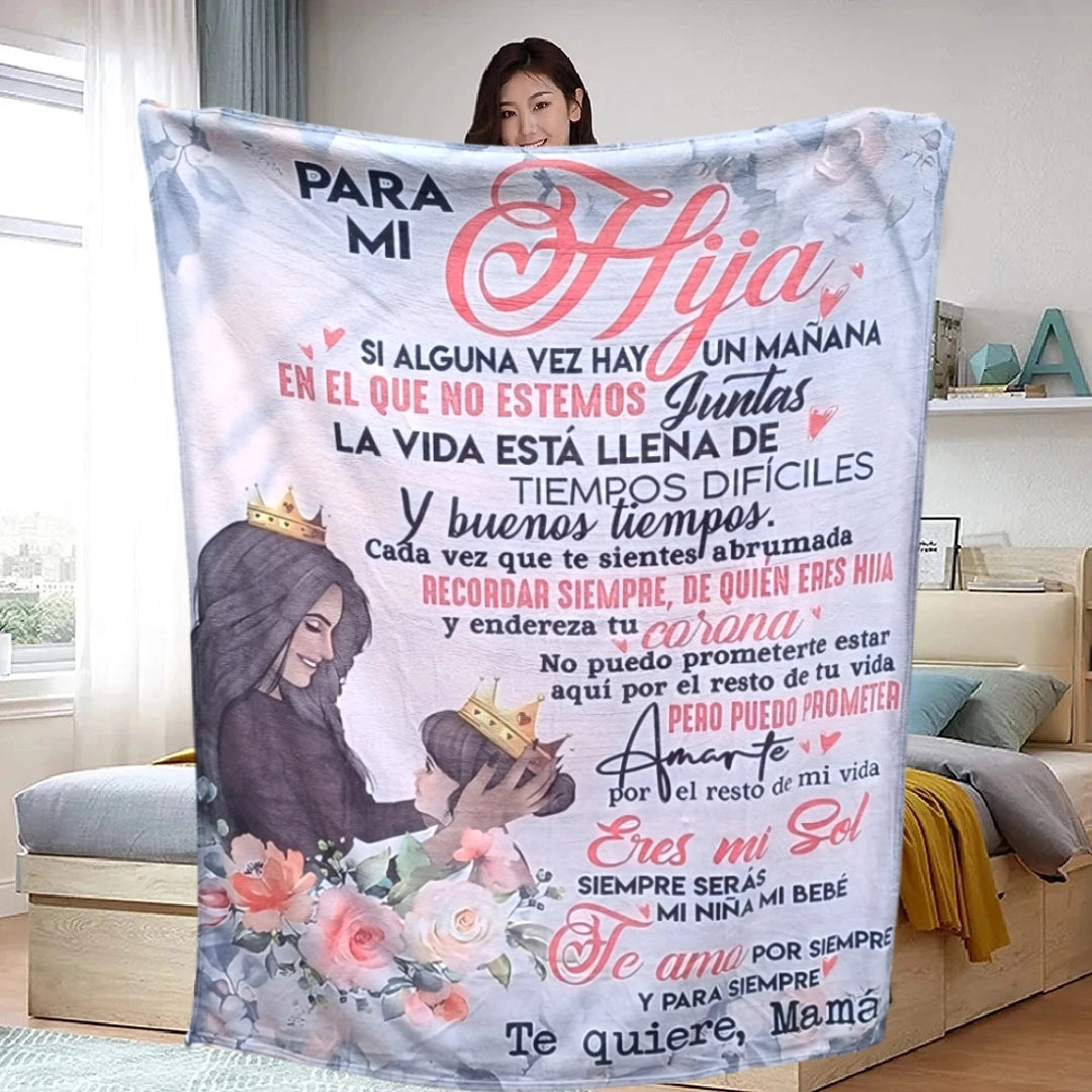 Un Regalo de Amor Infinito: Manta Personalizada de Madre para Hija