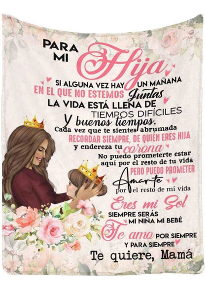 Un Regalo de Amor Infinito: Manta Personalizada de Madre para Hija