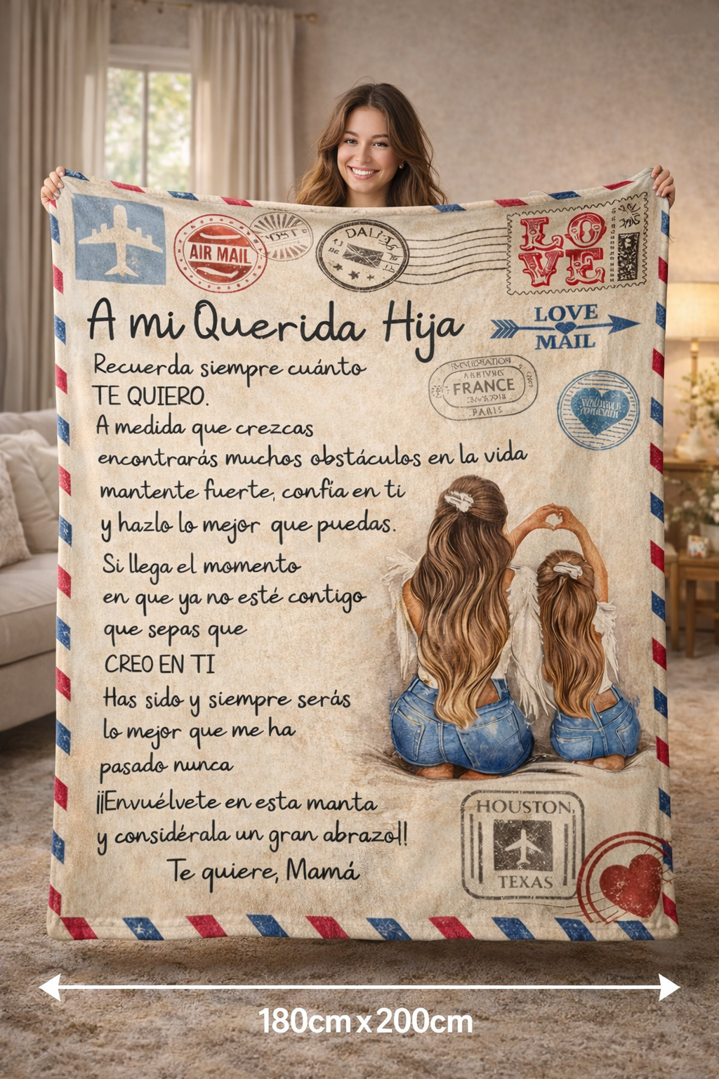 Un abrazo de mamá que la acompañará toda la vida