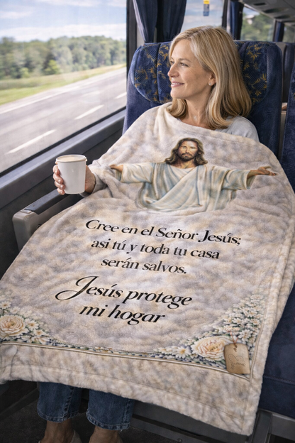 Manta Premium – “Jesús Protege Mi Hogar