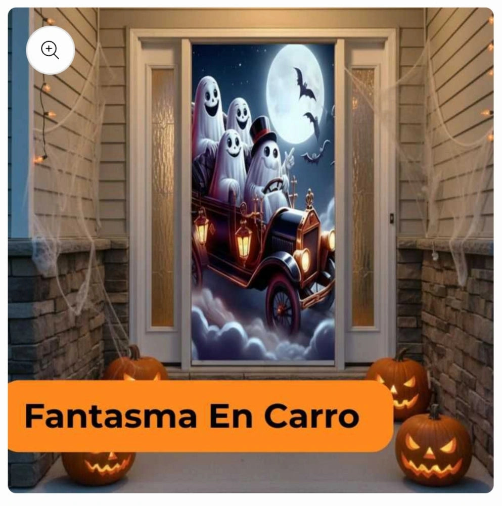 🔮Haz de tu hogar la atracción más espeluznante con nuestras fundas para puertas🎃