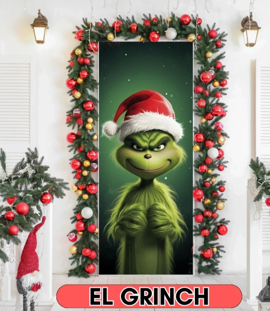 Puertas que brillan con el espíritu de la Navidad