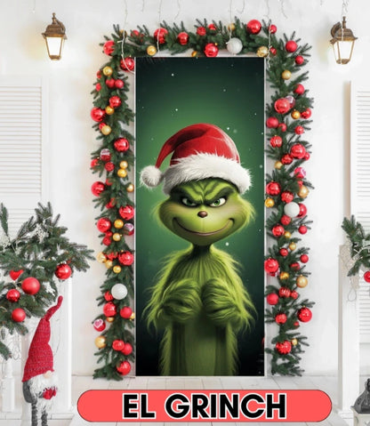 Puertas que brillan con el espíritu de la Navidad