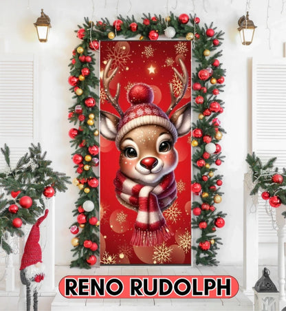 Puertas que brillan con el espíritu de la Navidad