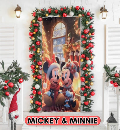 Puertas que brillan con el espíritu de la Navidad