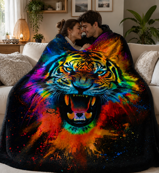 No es solo una cobija… es Pura Calidad y Comodidad Cobija tigre