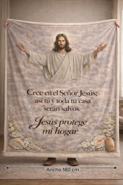 Manta Premium – “Jesús Protege Mi Hogar