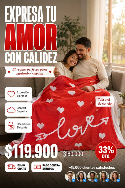 Cobija o manta de amor (LOVE)
