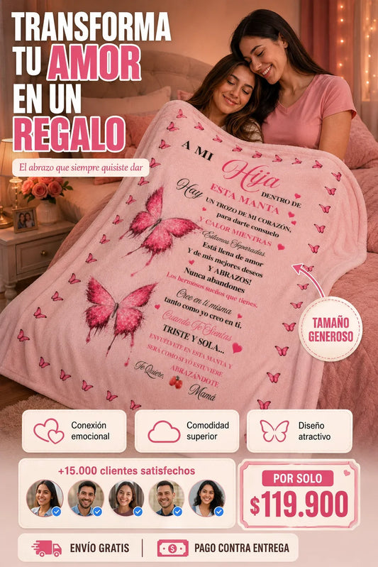 Manta hermosa para hija