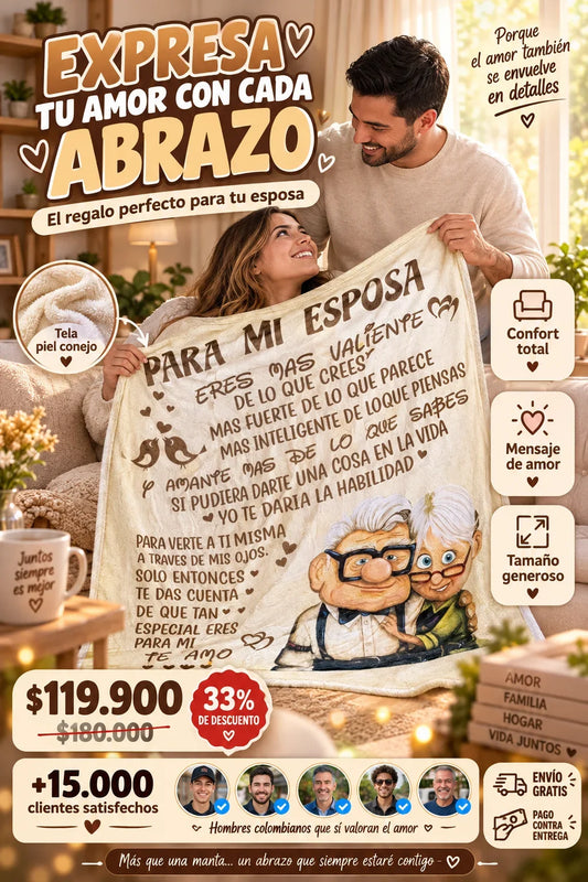 Hermosa manta para esposa