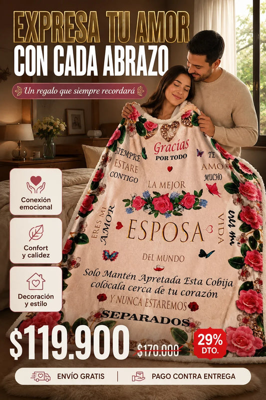 Cobija hermosa para esposa 💕
