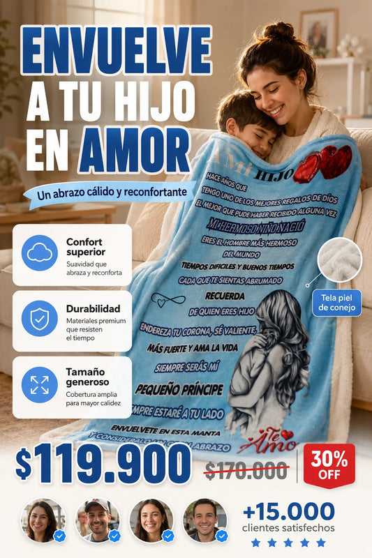 Manta para hijo.