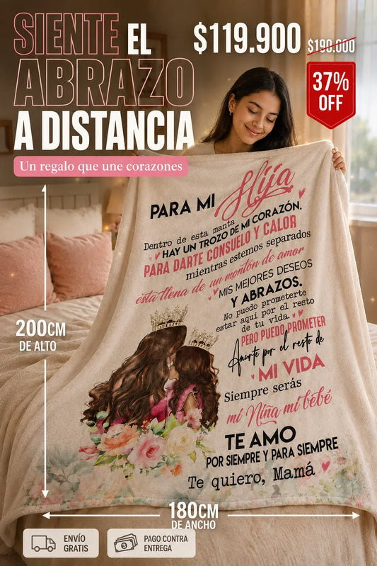Manta para hija corona