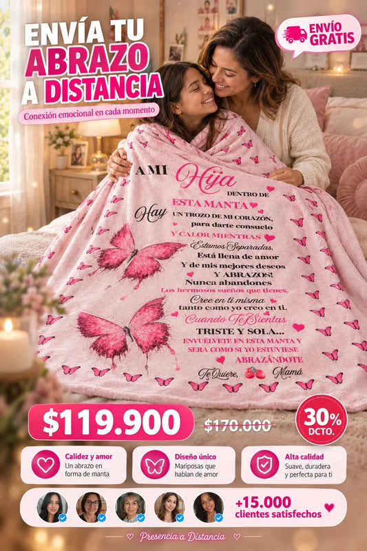 MANTA PARA MI HIJA: AMOR QUE SE ABRAZA