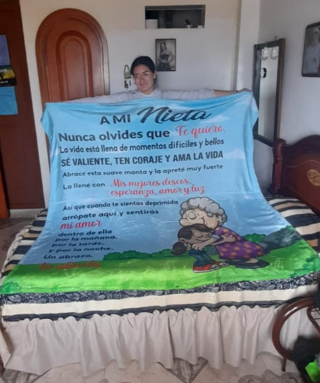EL MEJOR DETALLE PERFECCIONADO PARA MI NIETA MANTA SUAVE😍
